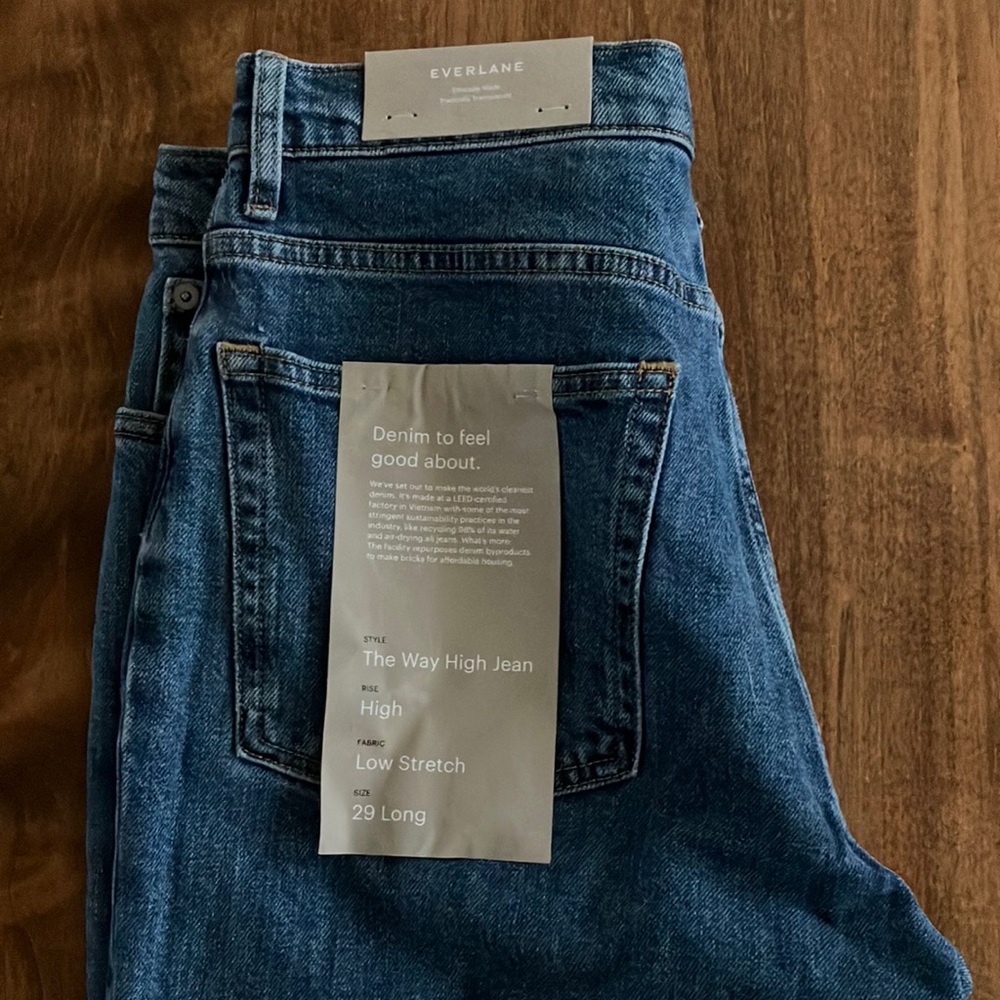 Everlane Way High Jeans - Women’s 29 Long NWT